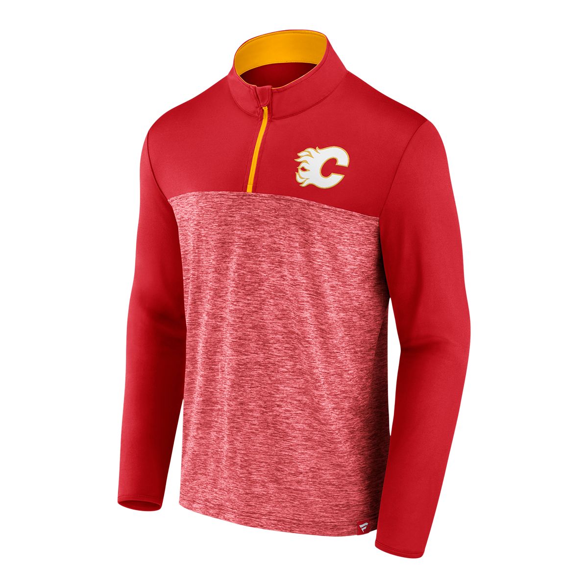 Calgary Flames Fanatics Iconic Defender Quarter Zip Long Sleeve Top