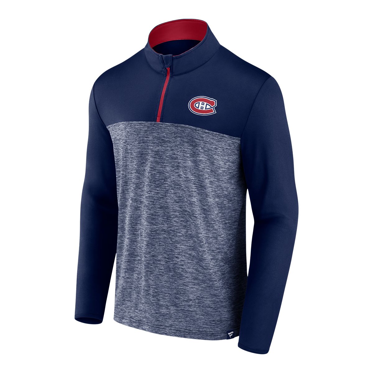 Montreal Canadiens Fanatics Iconic Defender Quarter Zip Long Sleeve Top