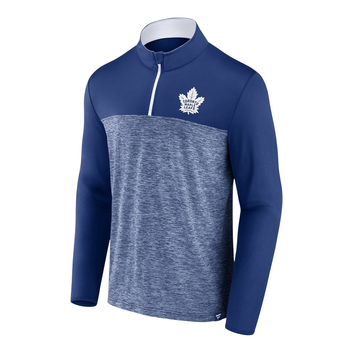 Toronto Maple Leafs Fanatics Iconic Defender 1/4 Zip Long Sleeve Top