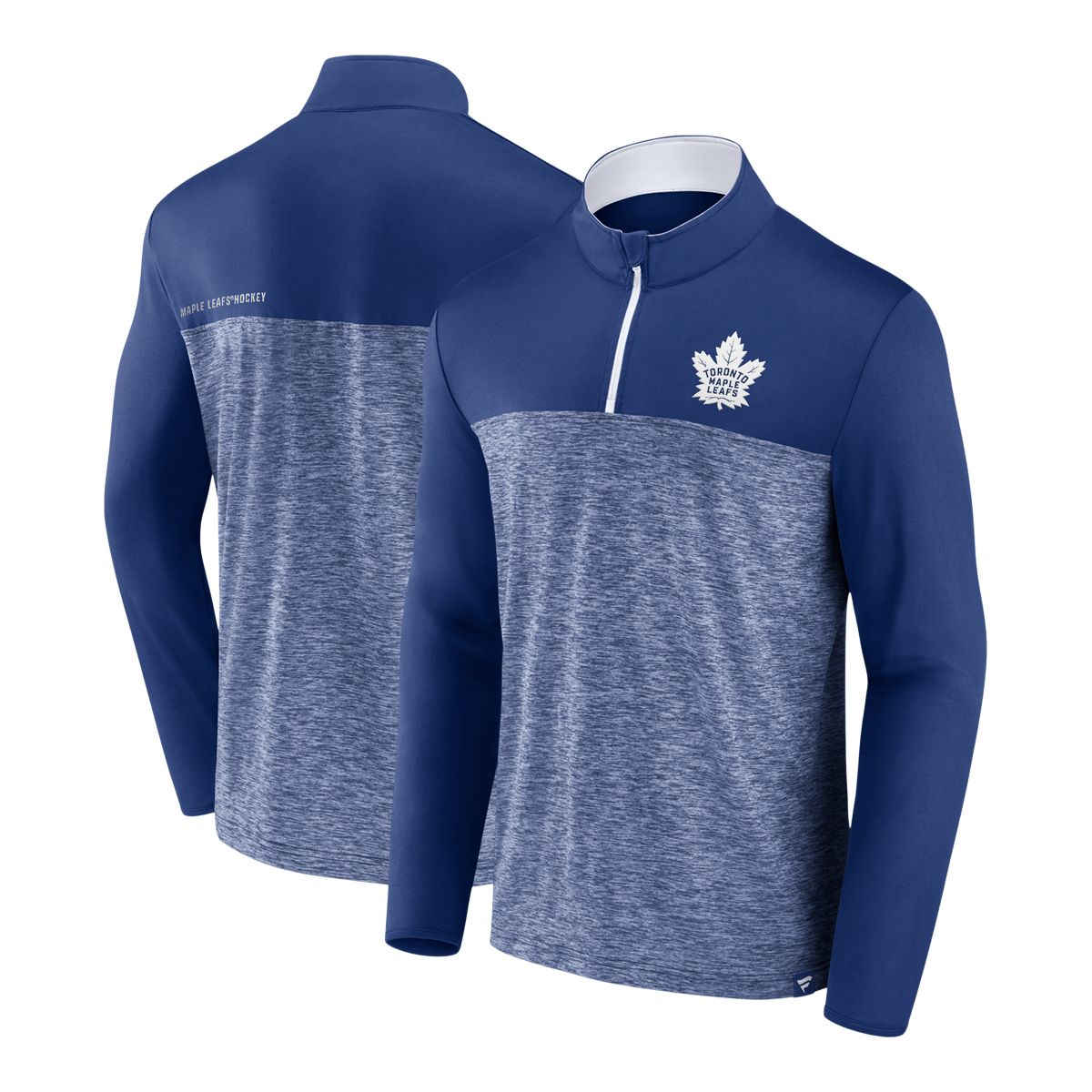 Toronto Maple Leafs Fanatics Iconic Defender 1/4 Zip Long Sleeve Top