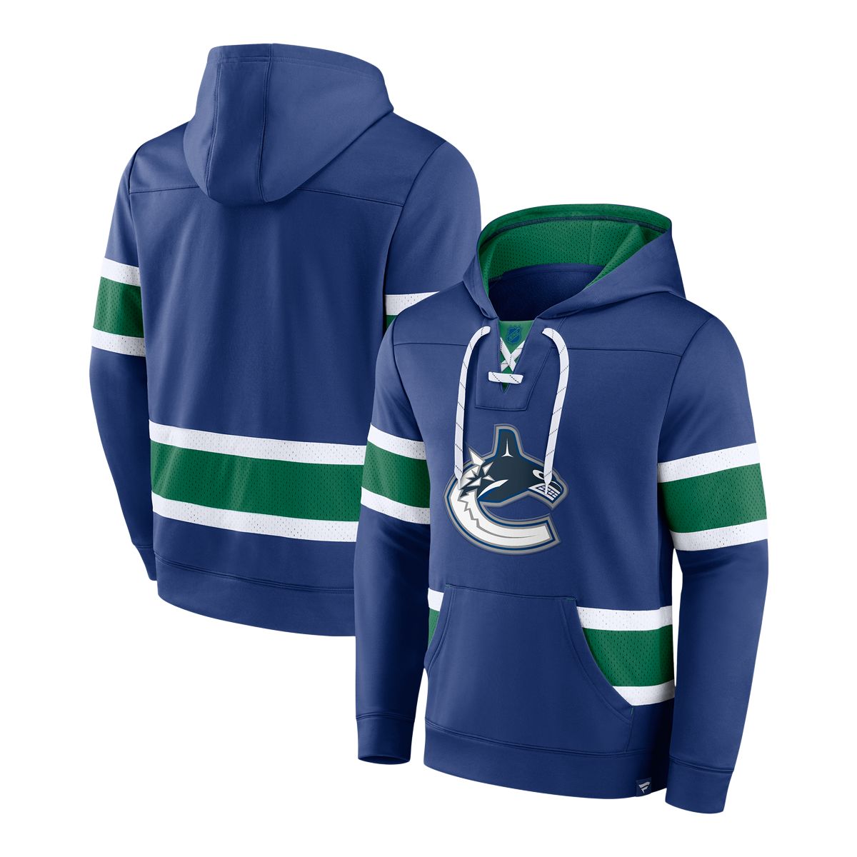 Vancouver Canucks Fanatics Iconic NHL Exclusive Pullover Hoodie
