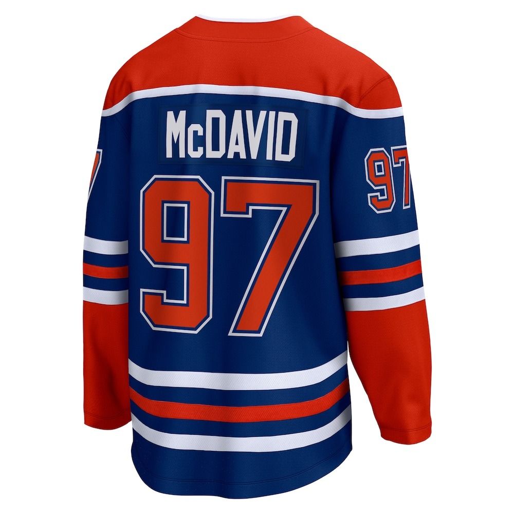 Edmonton Oilers Fanatics Connor McDavid Breakaway Home Jersey