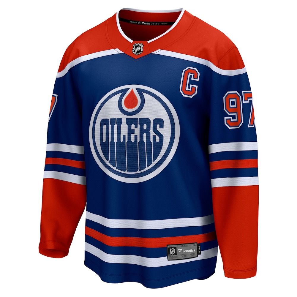Edmonton Oilers Fanatics Connor McDavid Breakaway Home Jersey