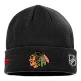 Chicago Blackhawks Fanatics Authentic Pro Rink Cuffed Knit Hat Front_Flat