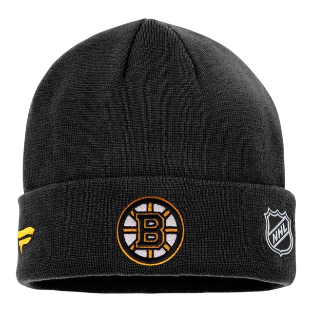Boston Bruins Fanatics Authentic Pro Rink Cuffed Knit Hat