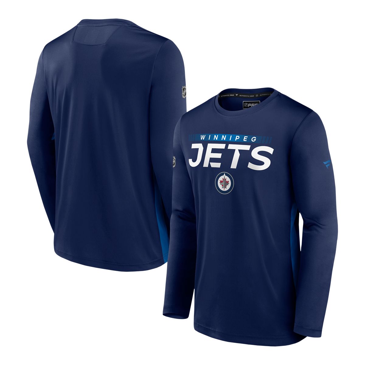 Lids Winnipeg Jets Fanatics Branded Women's Primary Logo Team Long Sleeve  V-Neck T-Shirt