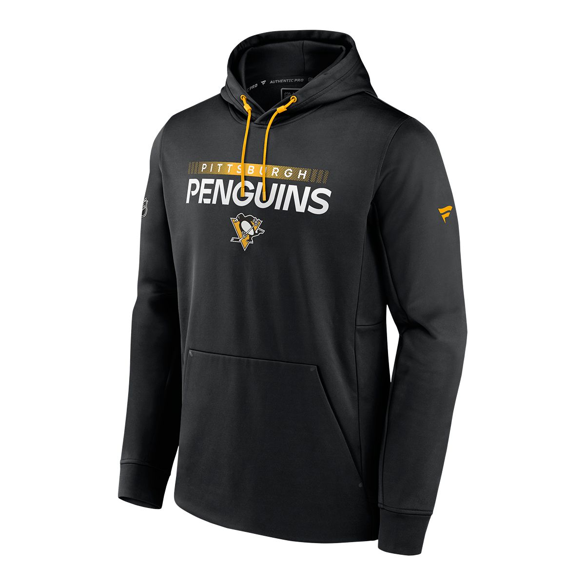 FANATICS Men's Fanatics Branded Black/Gold Pittsburgh Penguins Top Speed  Pullover Sweatshirt