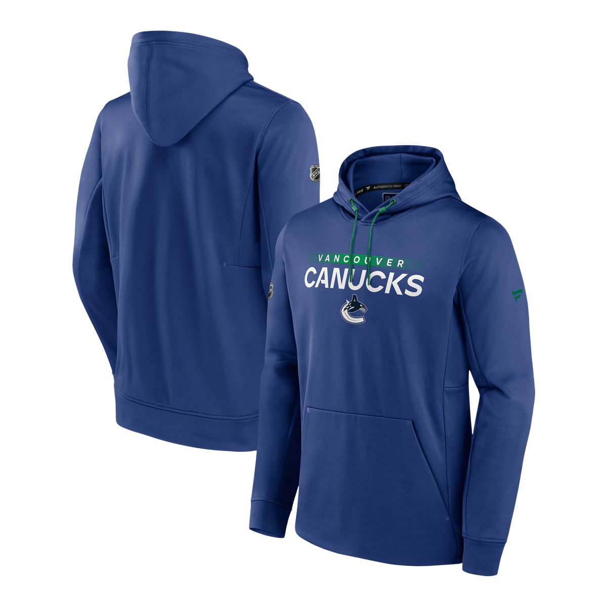 Image of Vancouver Canucks Fanatics Authentic Pro Rink Performance Hoodie