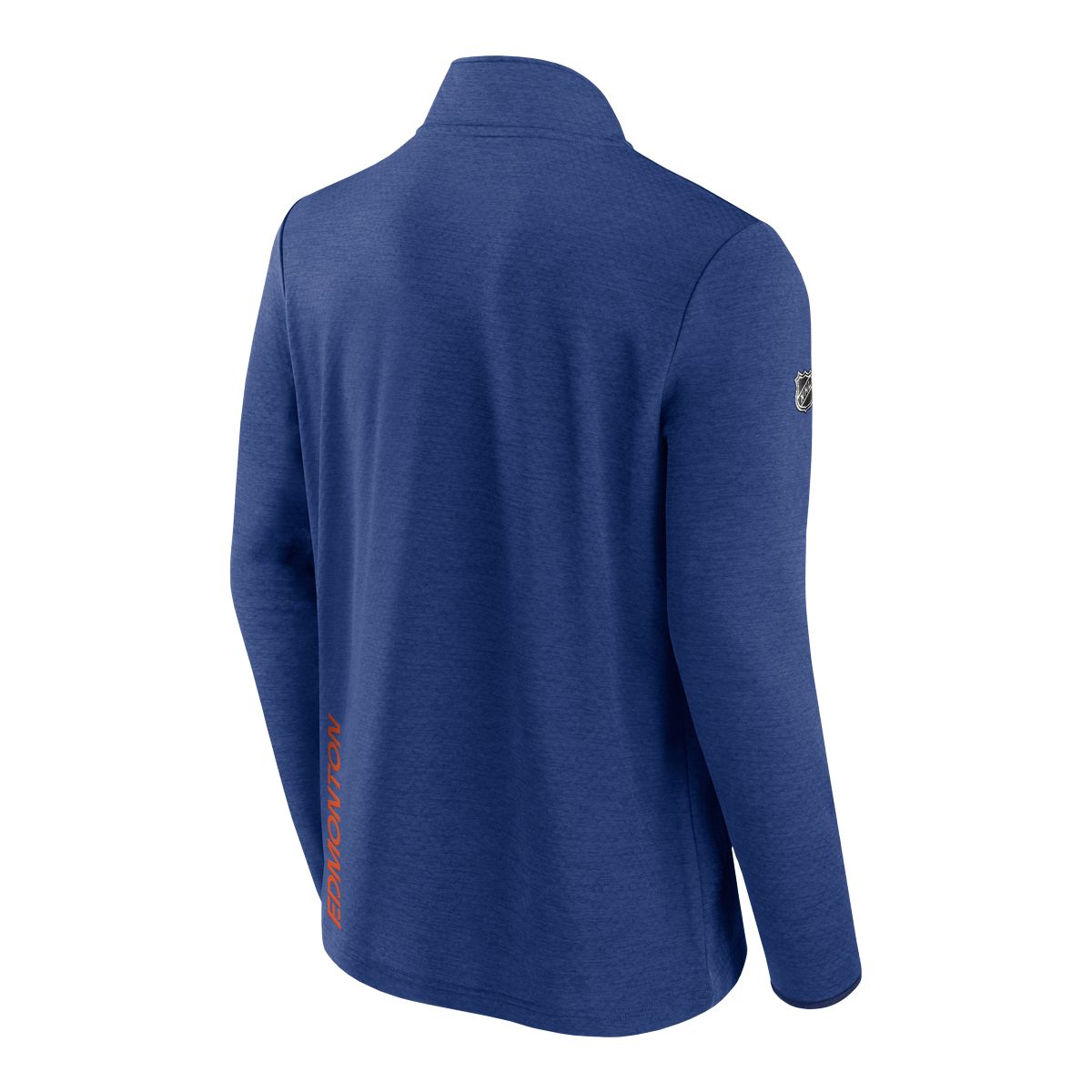 Edmonton Oilers Fanatics Authentic Pro Rink Fleece 1/4 Zip Long Sleeve Top