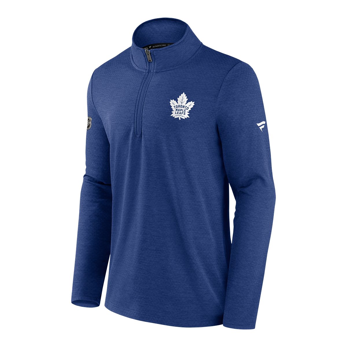 Toronto Maple Leafs Fanatics Authentic Pro Rink Fleece 1/4 Zip Long Sleeve Top