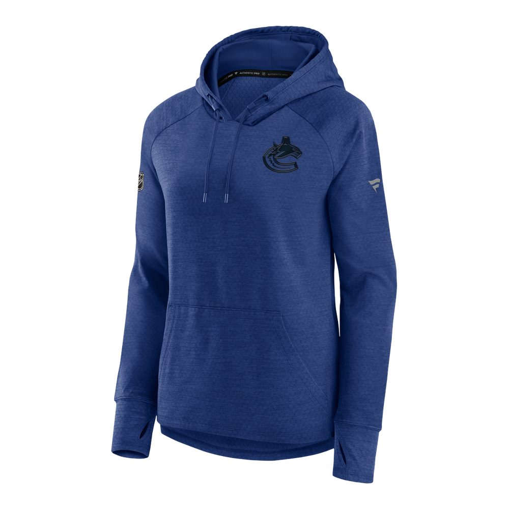 Image of Vancouver Canucks Fanatics Women's Authentic Pro Road Performance Hoodie