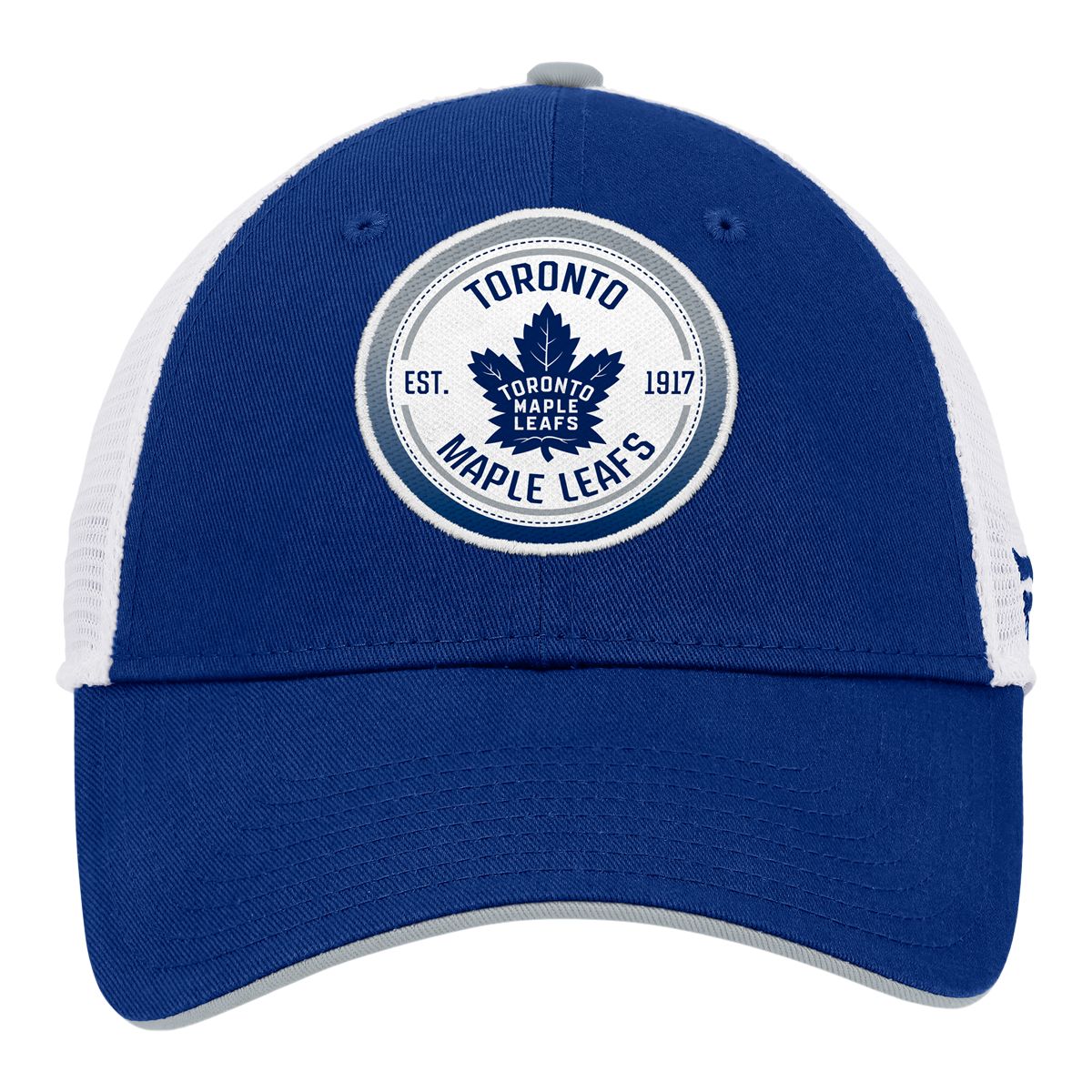 Toronto Maple Leafs Fanatics Iconic Gradient Struct Truck Cap Front_Flat