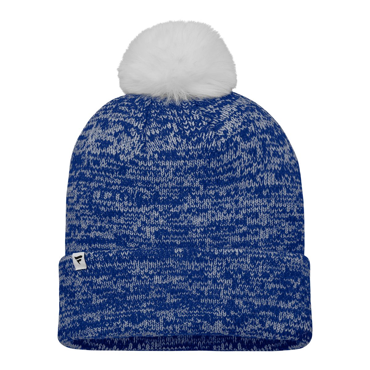 Toronto Maple Leafs Fanatics Women's Glimmer Cuffed Pom Knit Hat