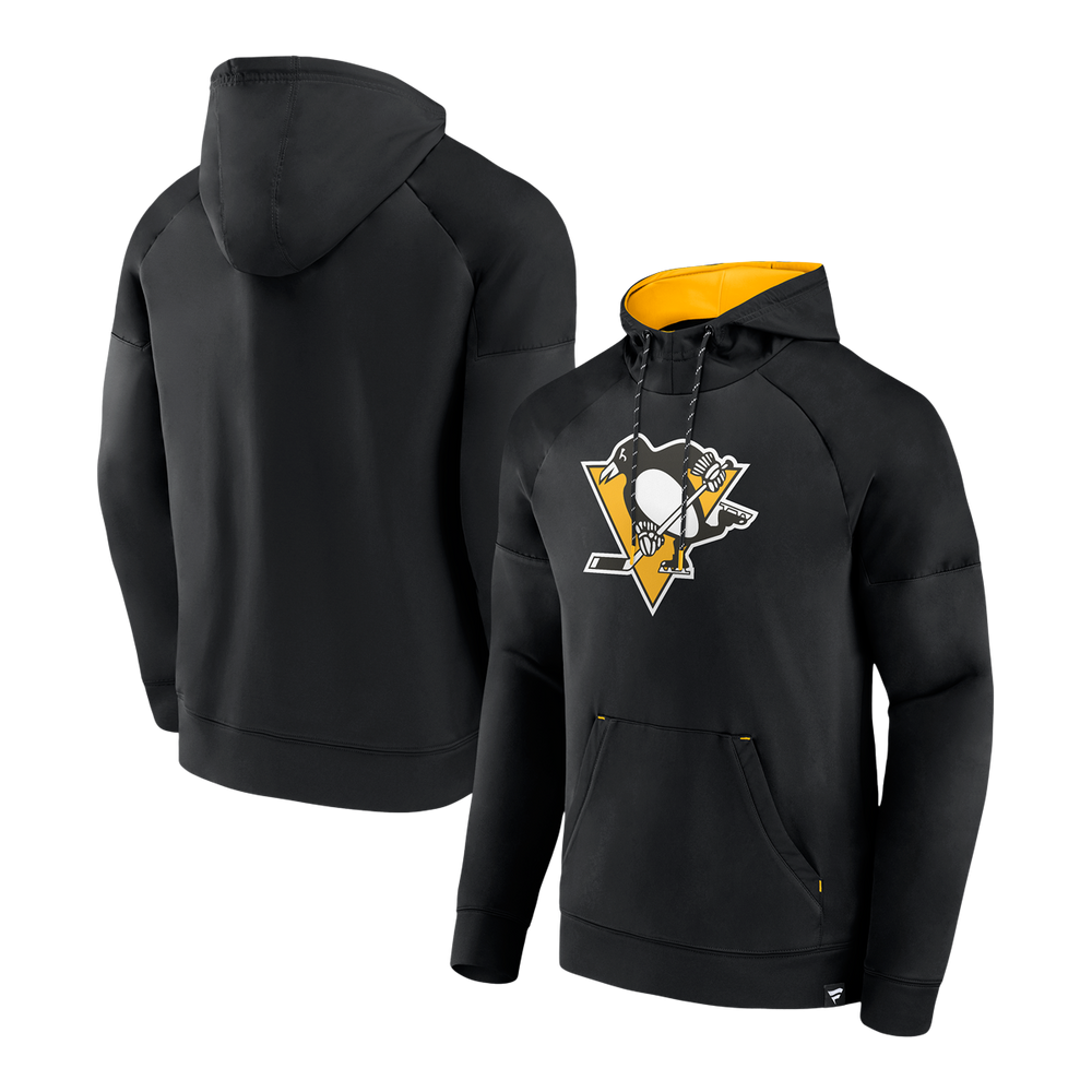 Women's Fanatics Branded Black Pittsburgh Steelers Over Under Pullover Hoodie