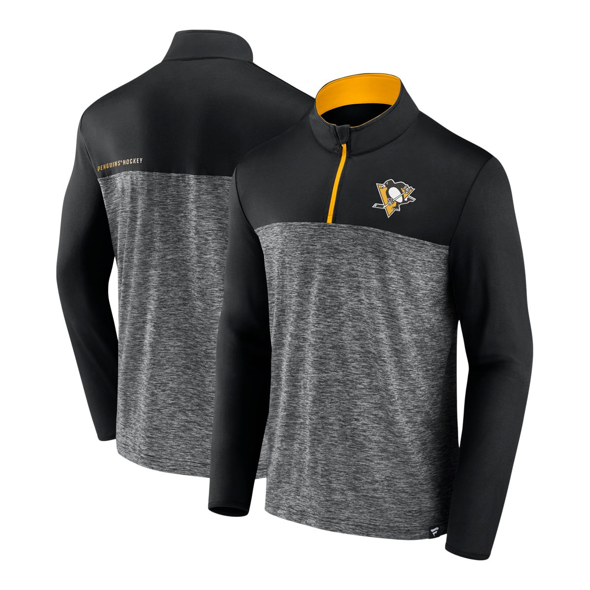 Pittsburgh Penguins Fanatics Persistence 1/4 Zip Long Sleeve Top