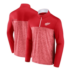 Detroit Red Wings Fanatics Persistence 1/4 Zip Long Sleeve Top