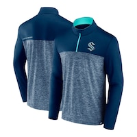 Seattle Kraken Fanatics Persistence 1/4 Zip Long Sleeve Top Composite_or_Mixed