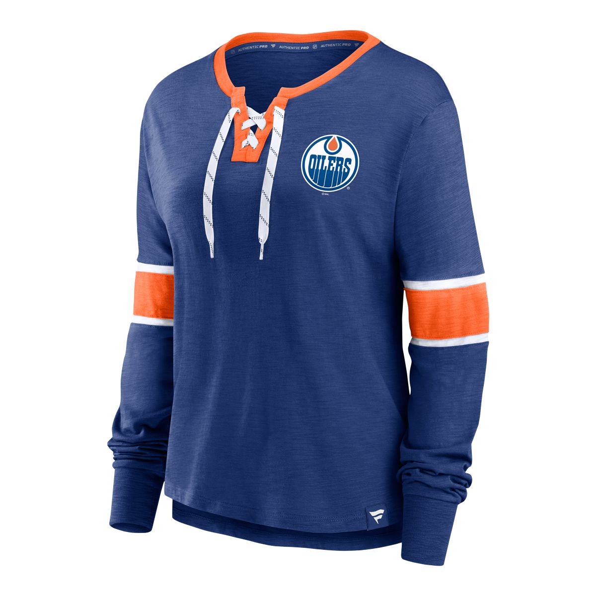Edmonton Oilers Fanatics Women's Effervescent Long Sleeve Shirt