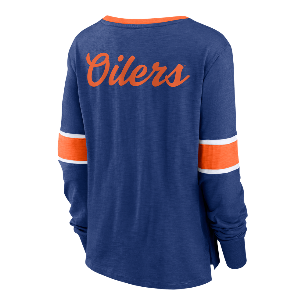 FANATICS Edmonton Oilers Fanatics Women's Effervescent Long Sleeve Shirt
