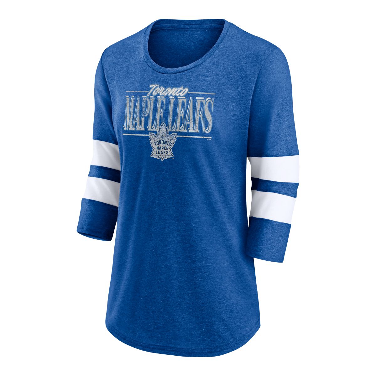 Toronto Maple Leafs Fanatics Women's Full Shield Classic 3/4 Top