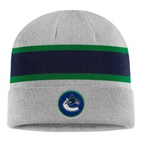 Vancouver Canucks Fanatics Holiday Cuffed Knit Hat Front_Flat