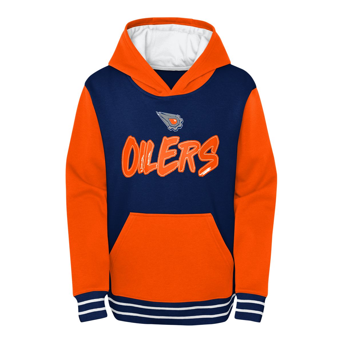 Youth Edmonton Oilers Outerstuff Reverse Retro Fleece Hoodie