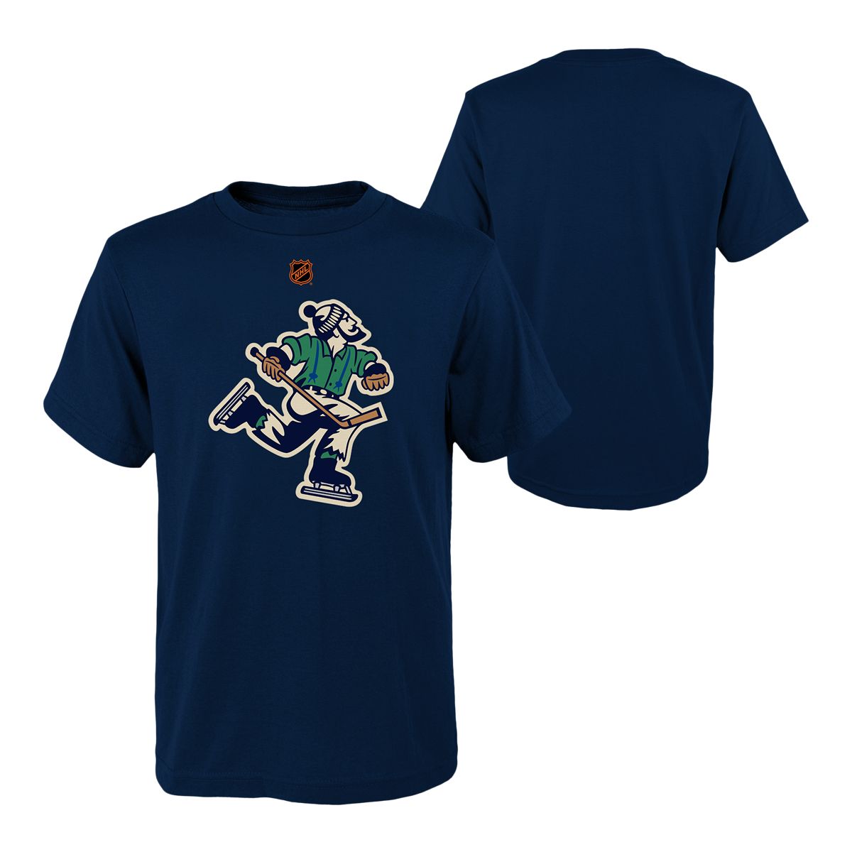 Youth Vancouver Canucks Outerstuff Reverse Retro Logo T Shirt