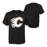 Youth Calgary Flames Outerstuff Reverse Retro Logo T Shirt Composite_or_Mixed