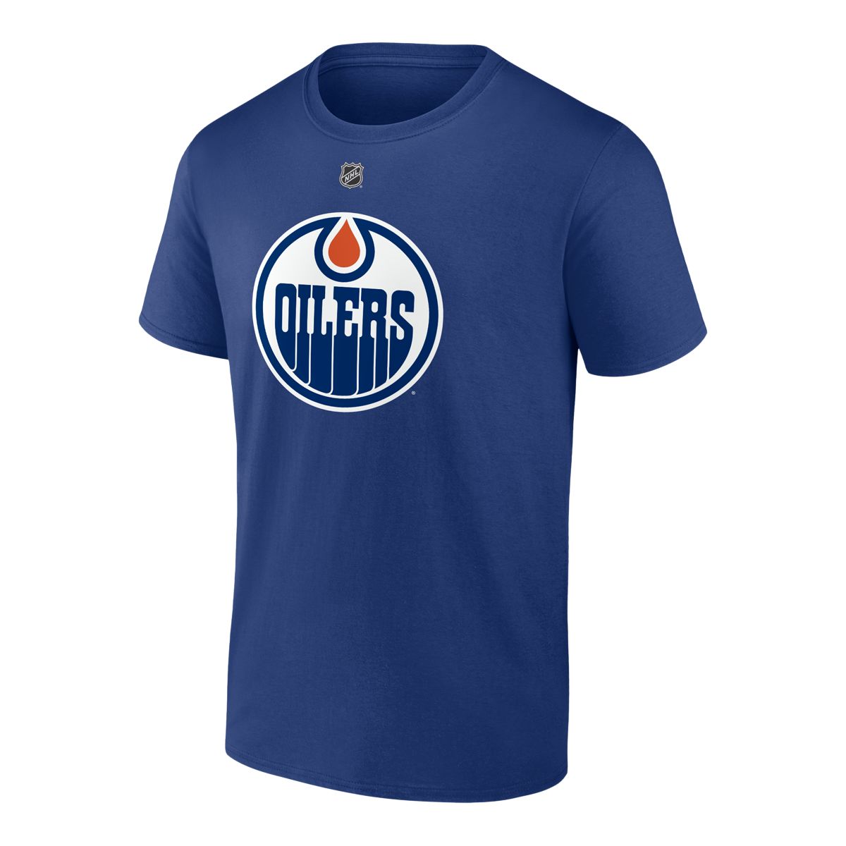 Edmonton Oilers Leon Draisaitl Fanatics Branded Navy Authentic Stack Name and Number T-Shirt