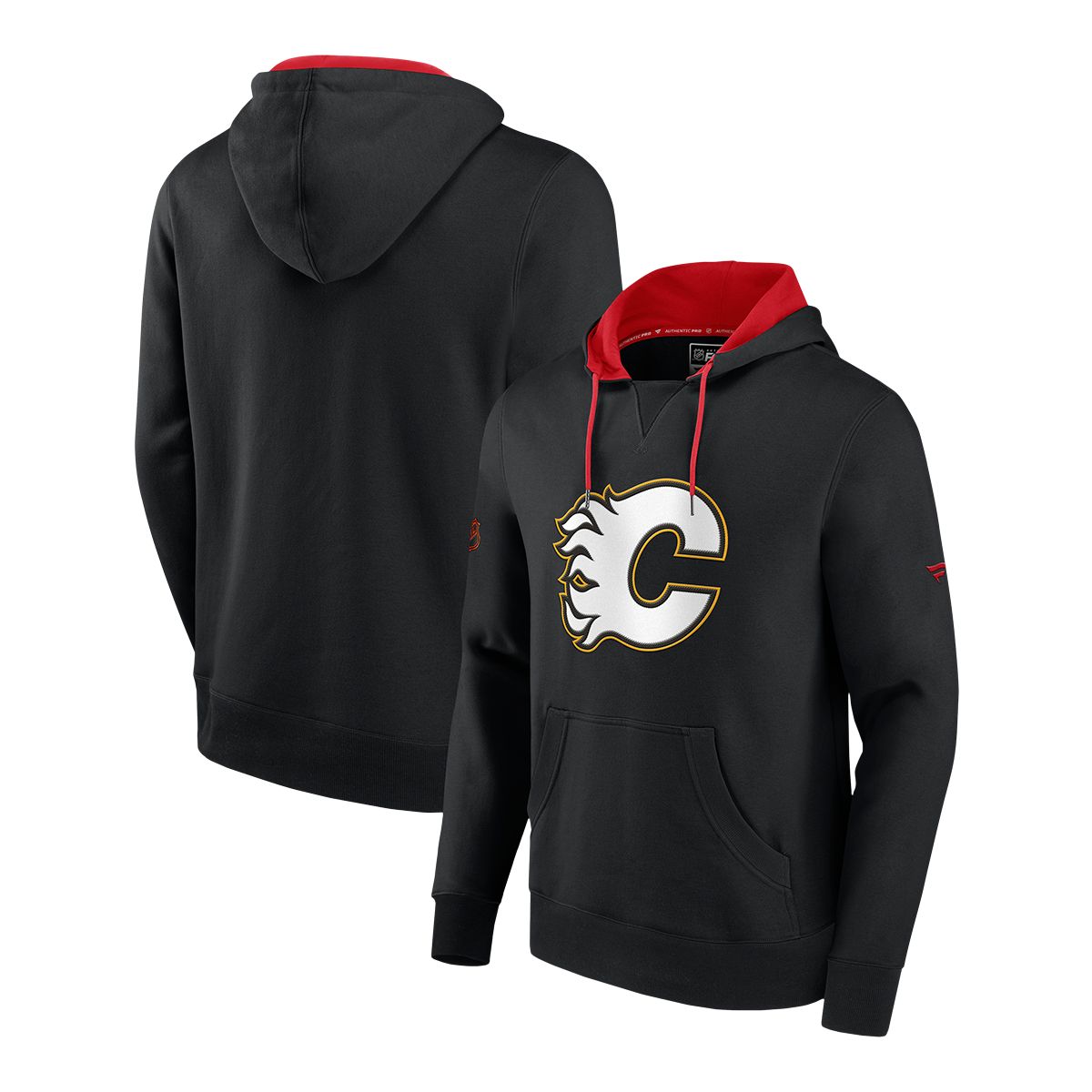 Calgary Flames Fanatics Authentic Pro Reverse Retro Cotton Hoodie ...