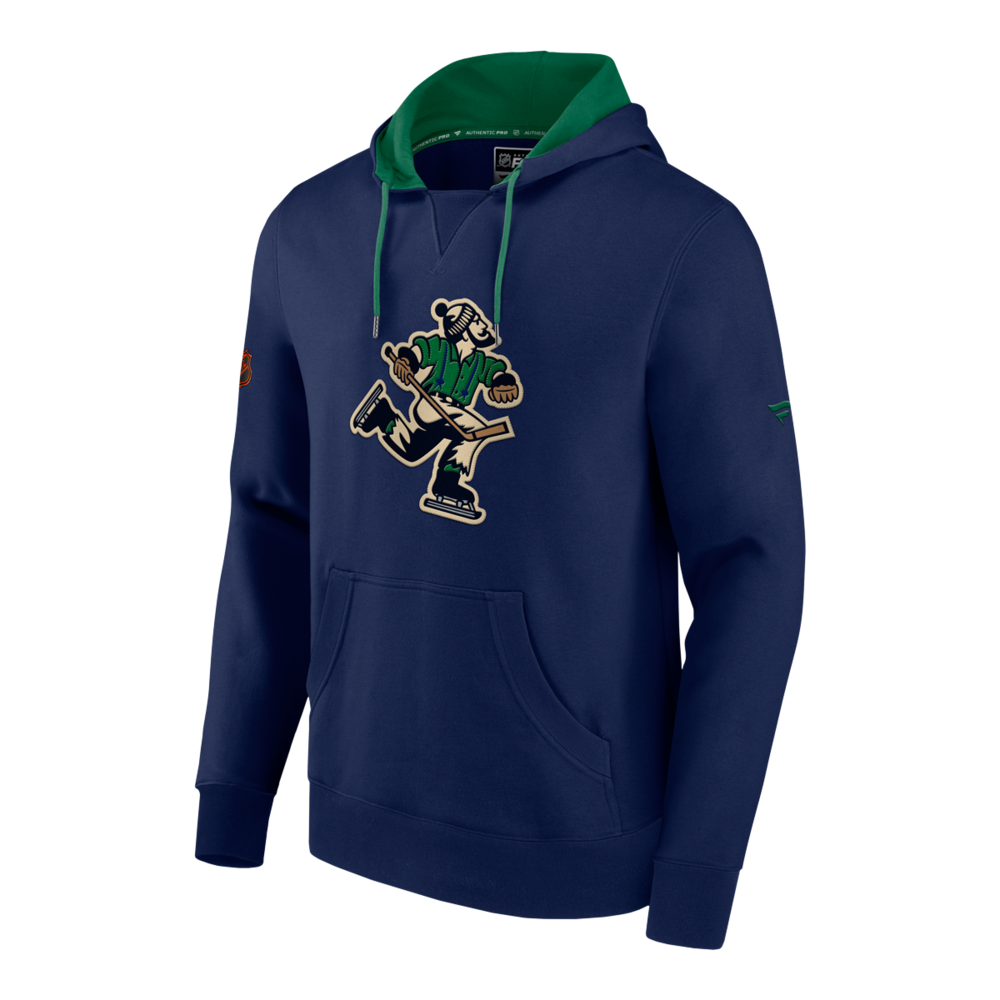 Vancouver Canucks Fanatics Authentic Pro Reverse Retro Cotton Hoodie