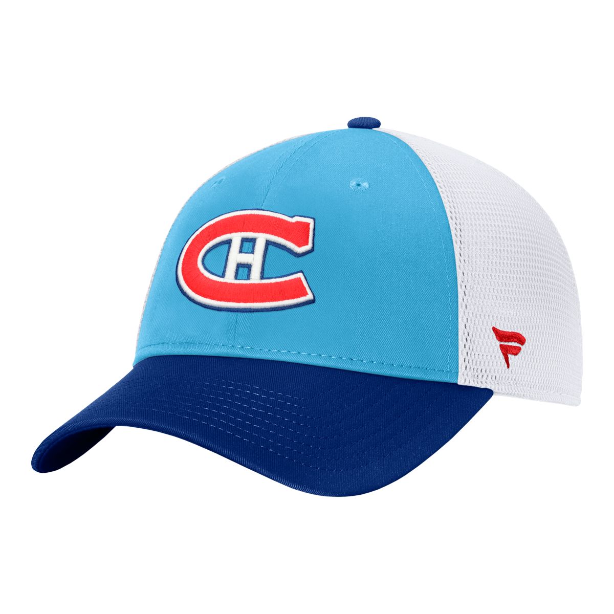Montreal Canadiens Fanatics Authentic Pro Reverse Retro Struct Adjustable Cap Front_Angled_Left