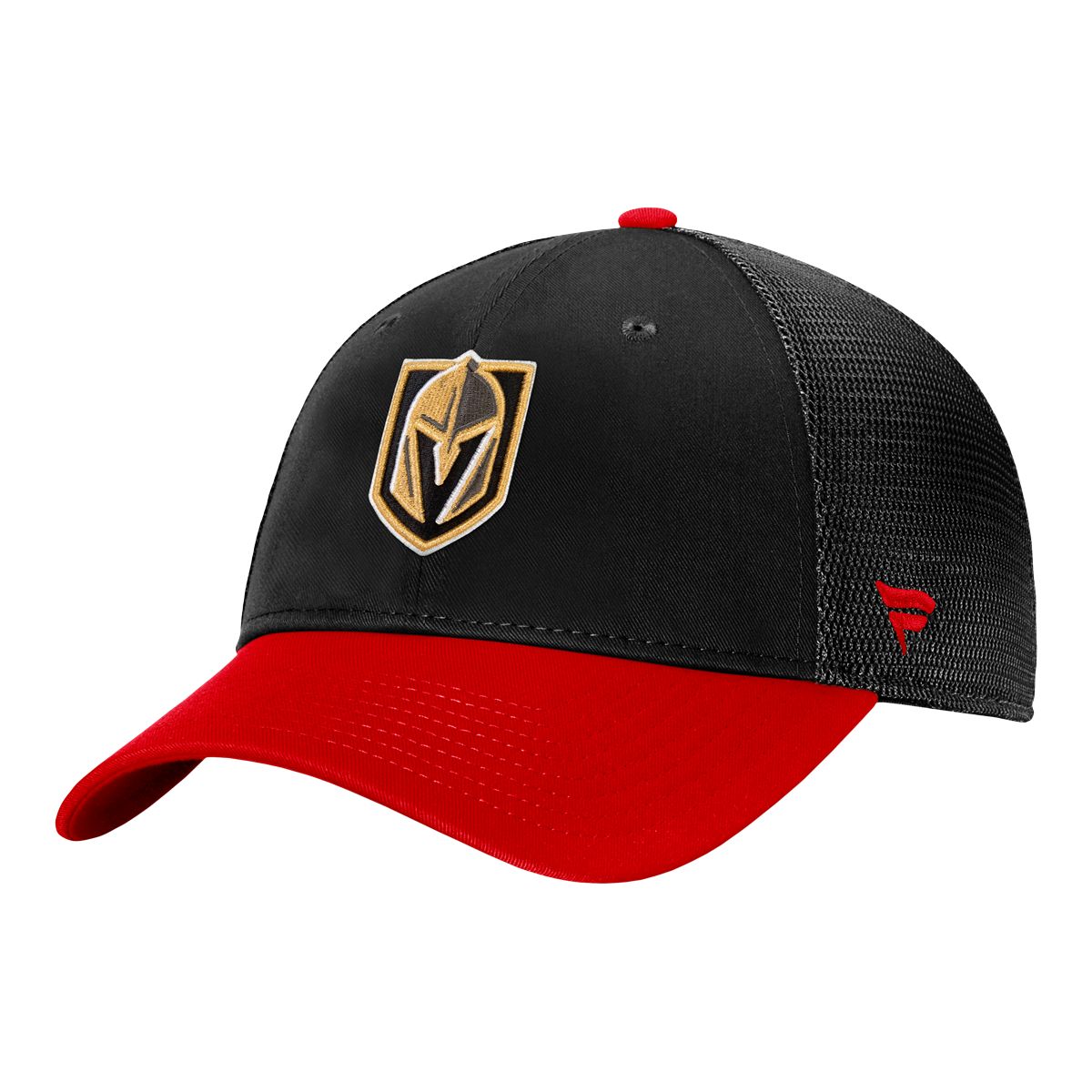 Vegas Golden Knights Fanatics Reverse Retro Authentic Pro Struct Adjustable Mesh Cap Front_Angled_Left