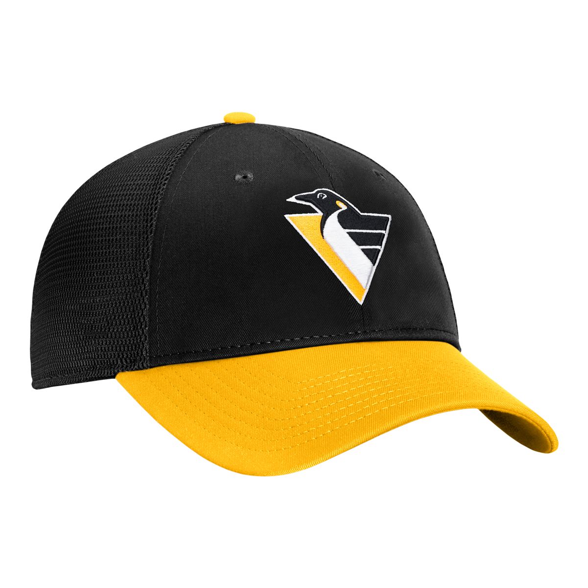 Men's Pittsburgh Penguins adidas Yellow Reverse Retro 2.0 Flex Fitted Hat