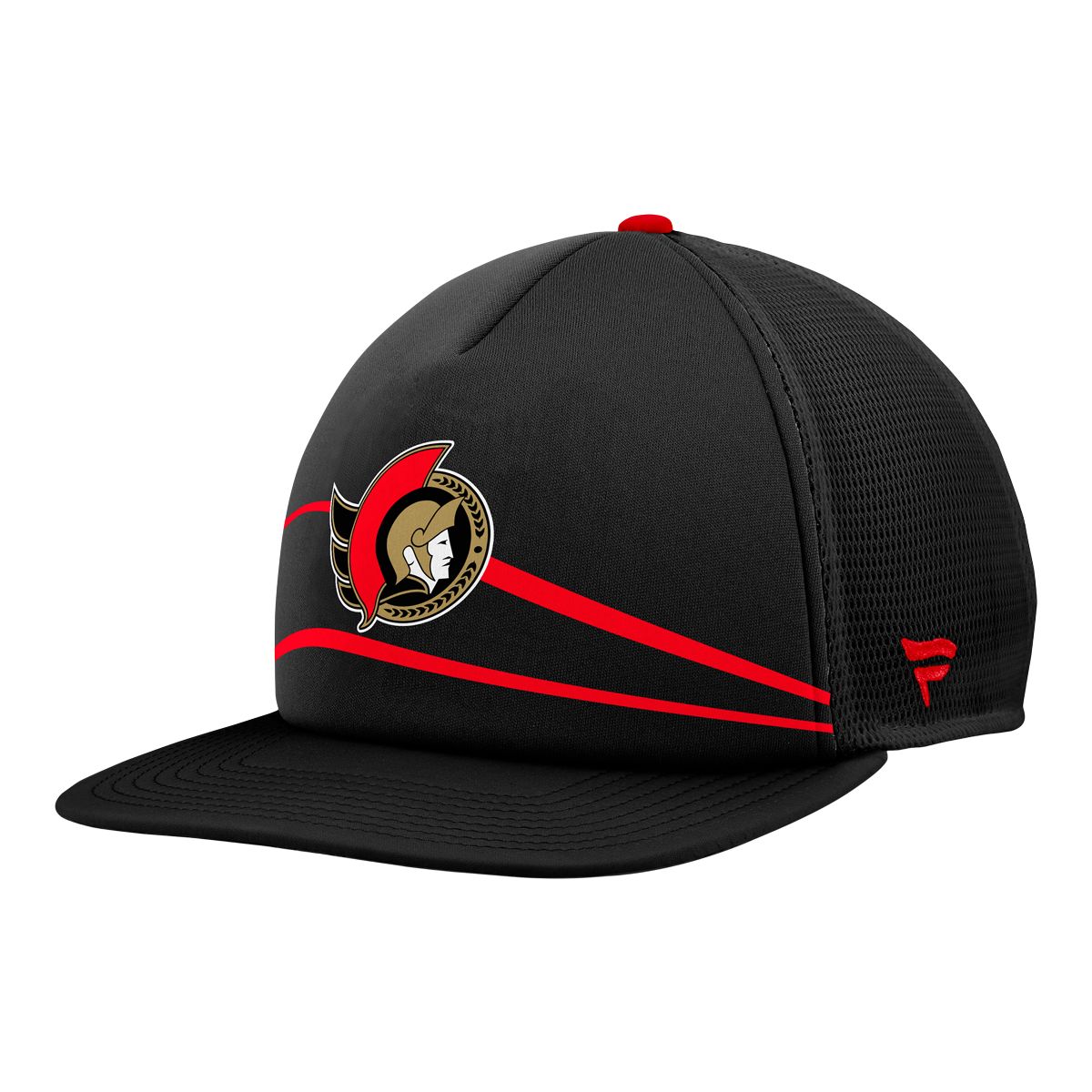 Ottawa Senators Fanatics Reverse Retro Foam Front Trucker Cap Front_Angled_Left