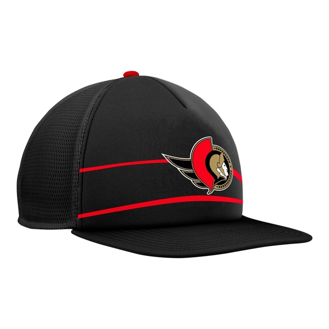 Ottawa Senators Fanatics Reverse Retro Foam Front Trucker Cap Front_Angled_Right