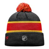 Calgary Flames Fanatics Reverse Retro Pom Knit Hat Front_Flat
