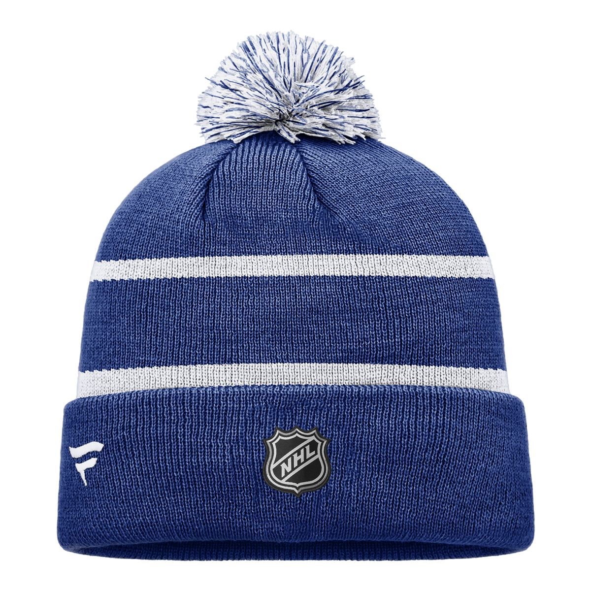 Toronto Maple Leafs Fanatics Reverse Retro Pom Knit Hat Front_Flat