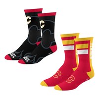 Calgary Flames For Bare Feet Duo Socks - 2 Pack Side_Left
