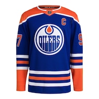Edmonton Oilers adidas Connor McDavid Prime Authentic Jersey Front_Flat