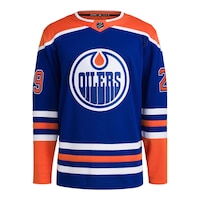 Edmonton Oilers adidas Leon Draisaitl Prime Authentic Jersey Front_Flat