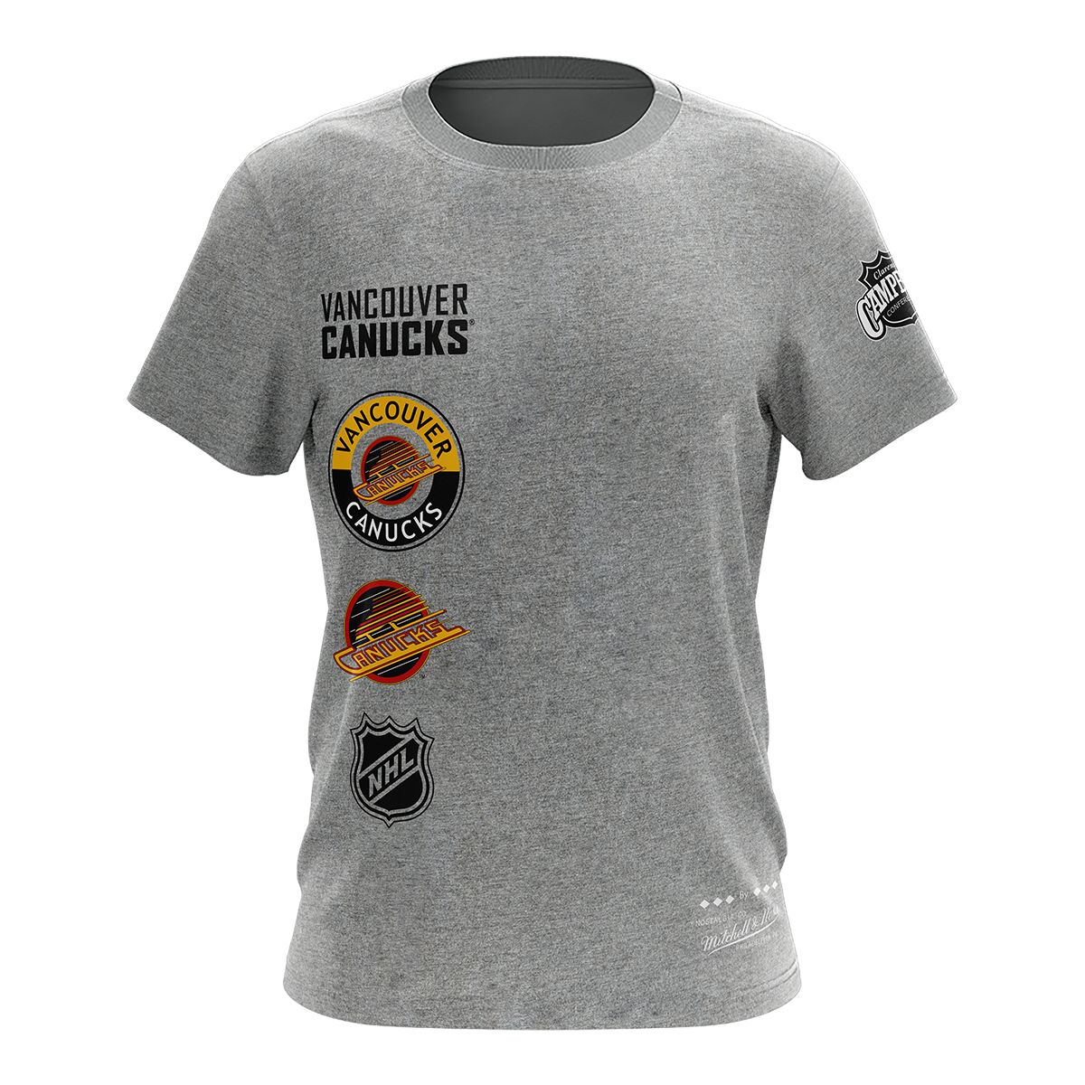 Mitchell & Ness Vancouver Canucks Graduation T-shirt Black / Gold