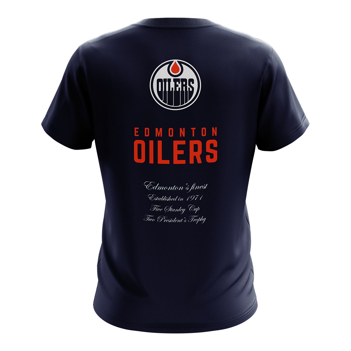 Edmonton Oilers Mitchell & Ness Graduation T Shirt