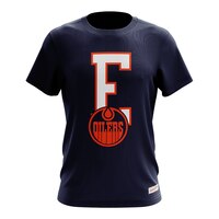 Edmonton Oilers Mitchell & Ness Graduation T Shirt Front_Flat