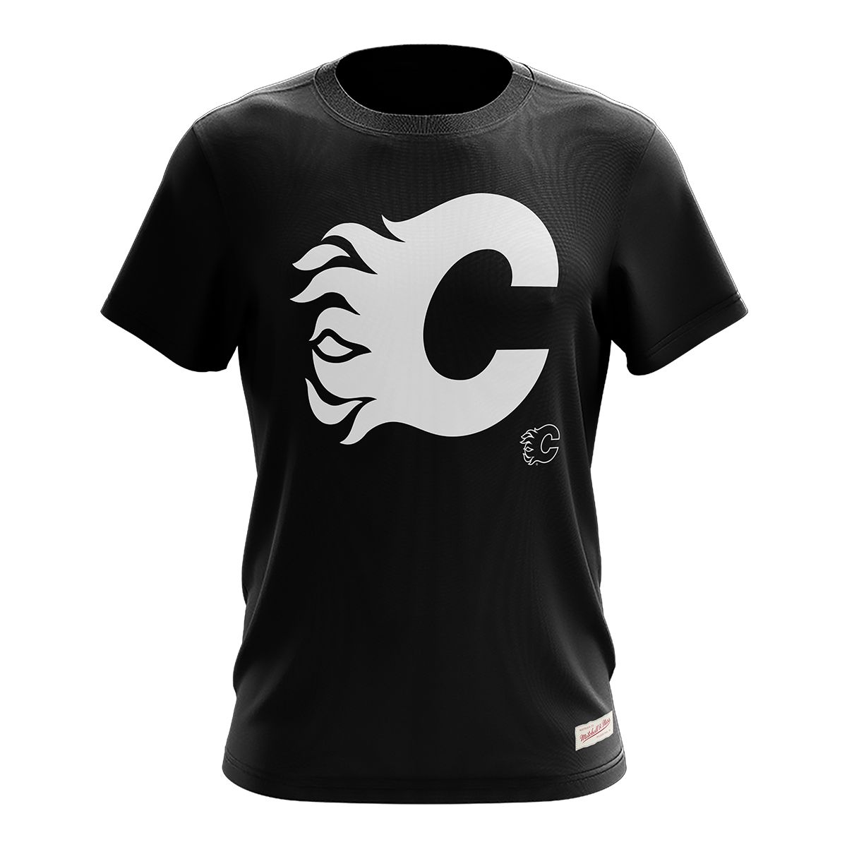 Calgary Flames Mitchell & Ness Negative Space T Shirt