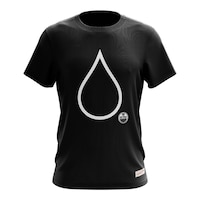 Edmonton Oilers Mitchell & Ness Negative Space T Shirt Front_Flat