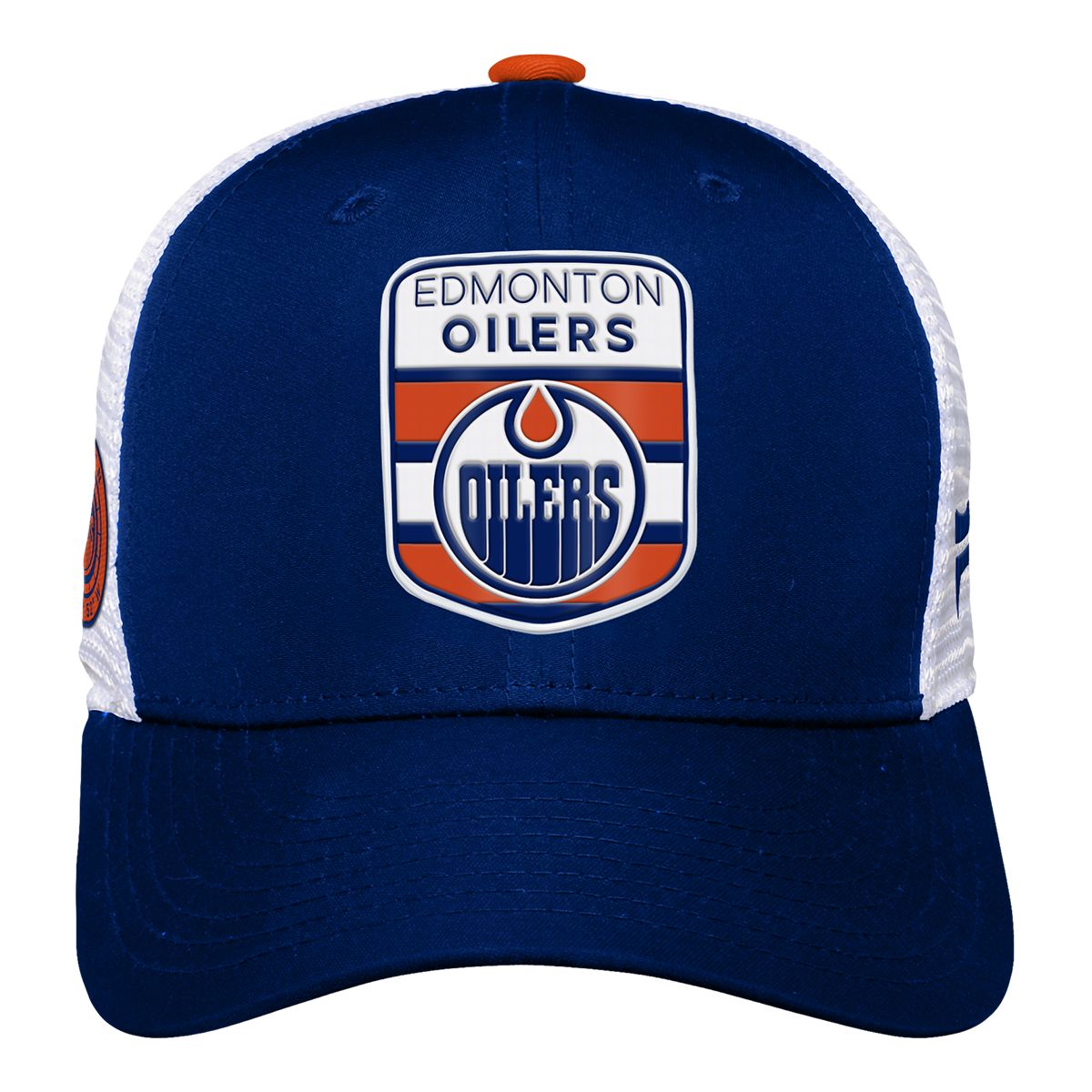 Edmonton Oilers Mitchell & Ness Negative Space Snapback Cap