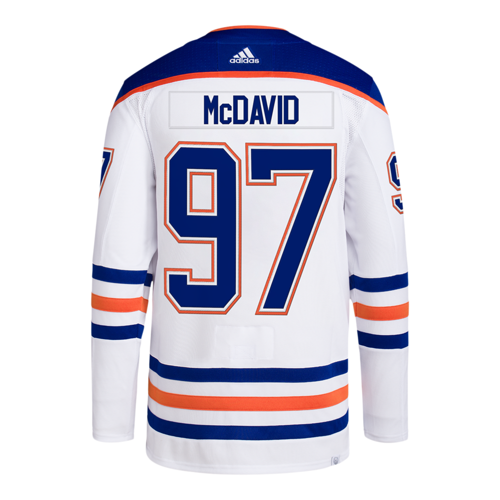 Adidas NHL Edmonton Oilers Connor McDavid Authentic Pro Road Jersey - NHL  from USA Sports UK