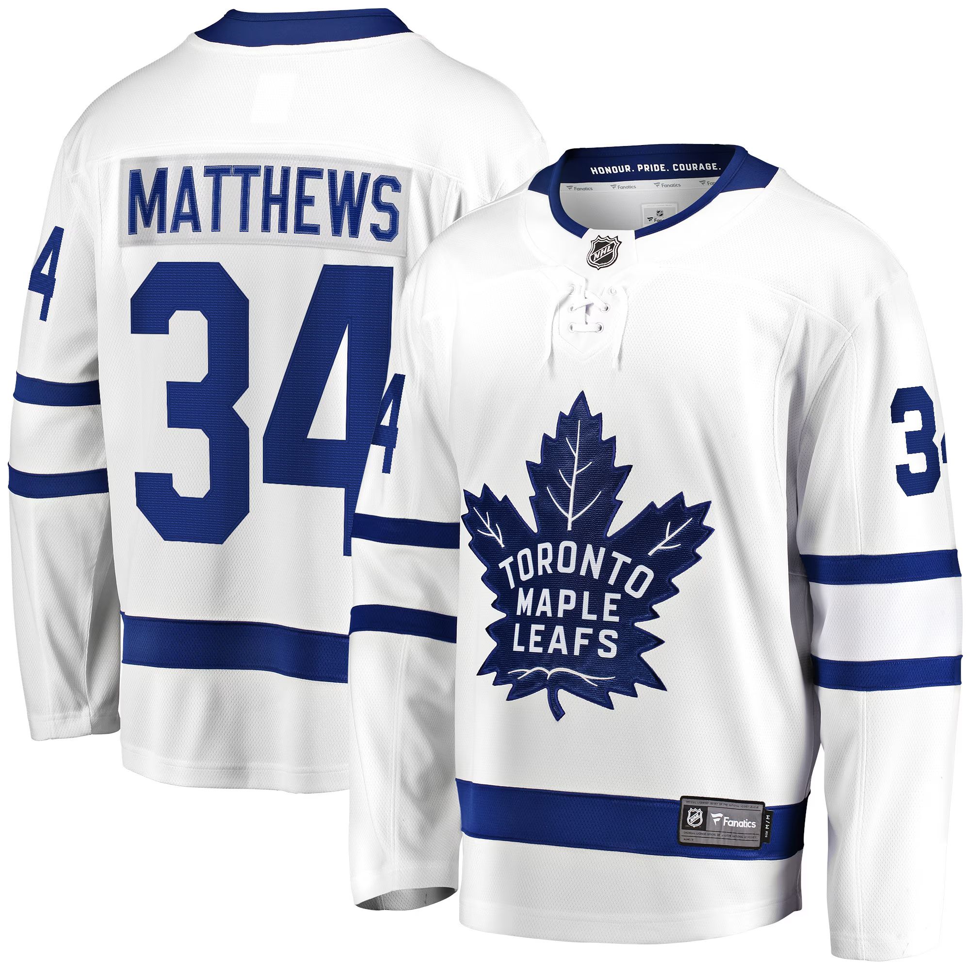Fanatics Toronto Maple Leafs Matthews Breakaway Away NHL Licensed Jersey