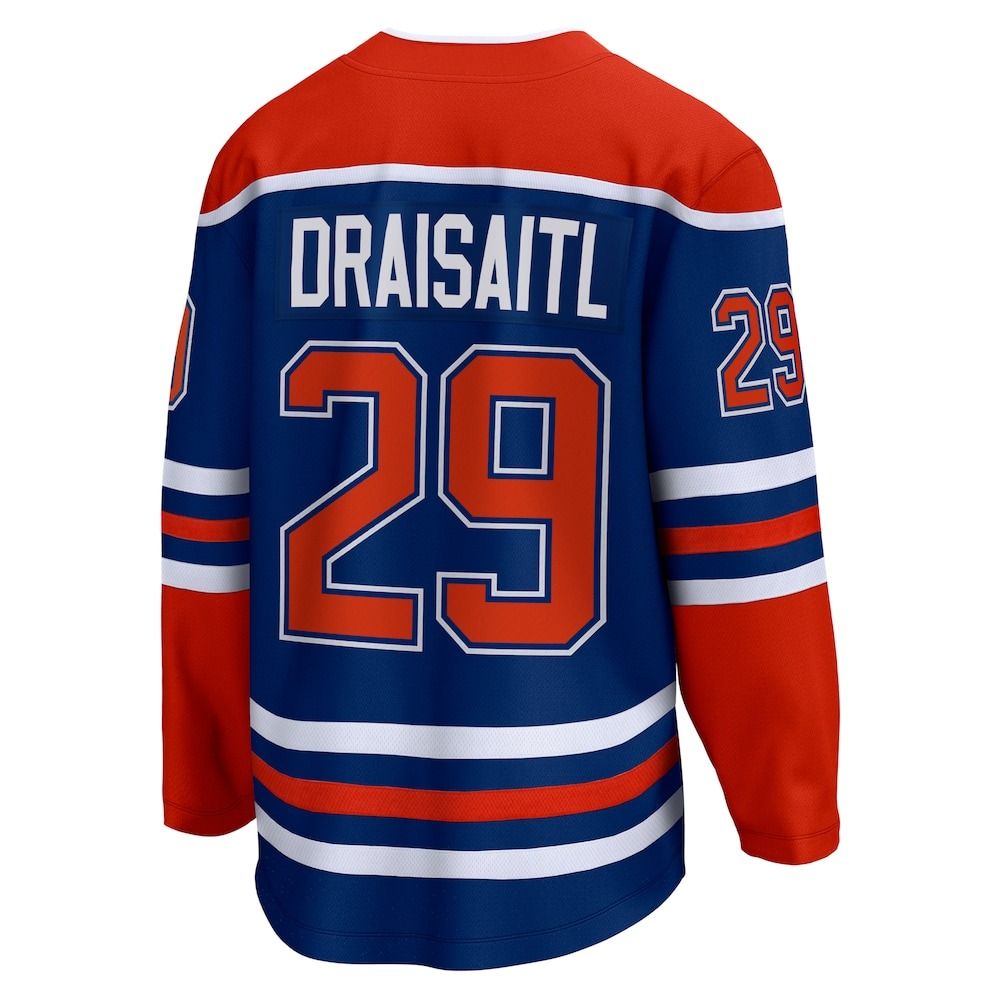 Edmonton Oilers Fanatics Men's Draisaitl Breakaway PA Jersey